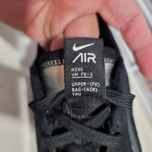 Nike Air VaporMax Flyknit 3 GS 'Black Anthracite' - Picture 6 of 8